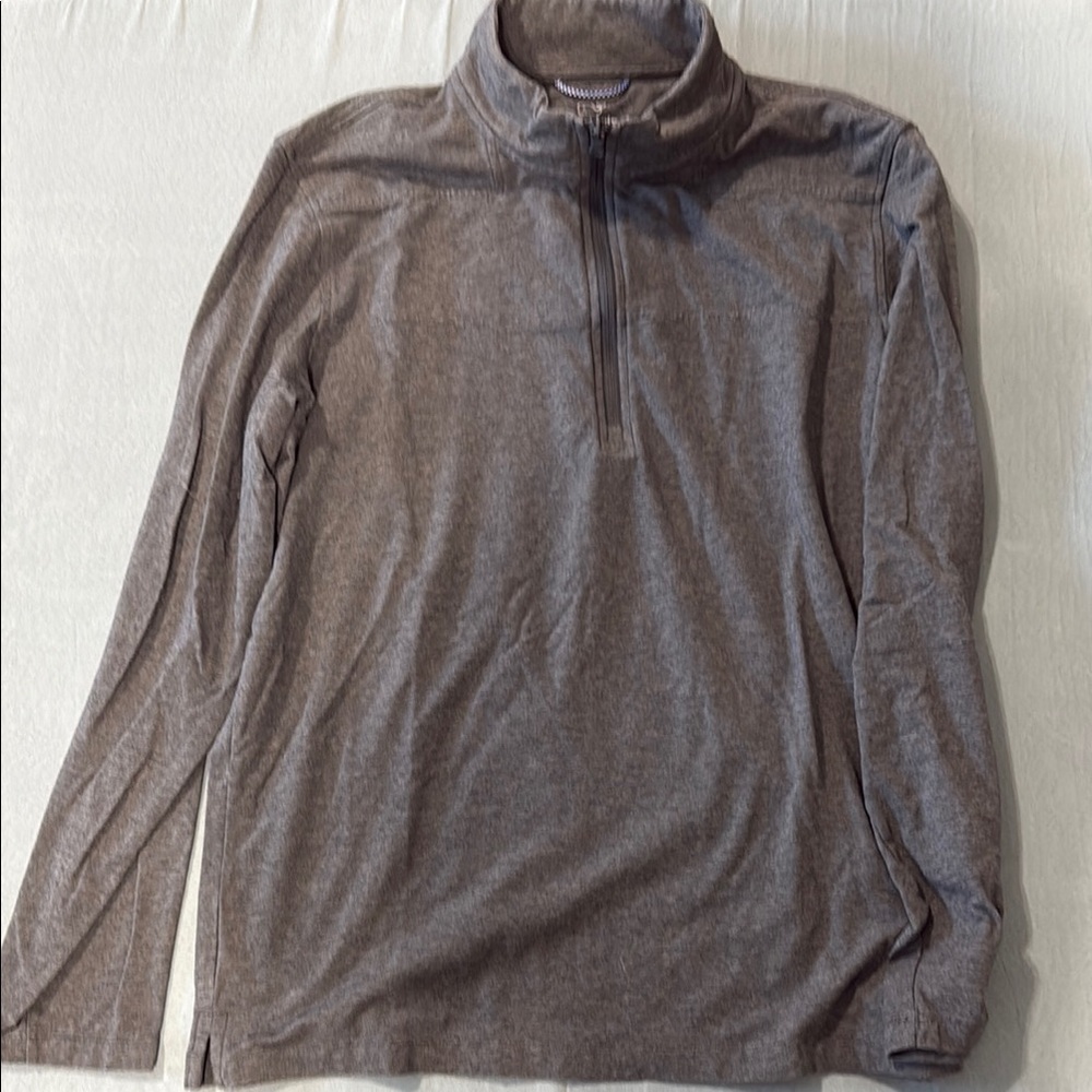 Men's Gray Vineyard Vines Quarter-Zip Sweater